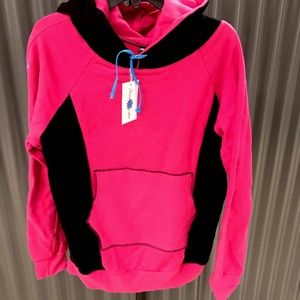 Pink and& black long sweatshirt